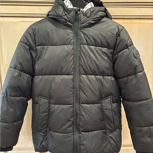 Kids Black Puffer Jacket